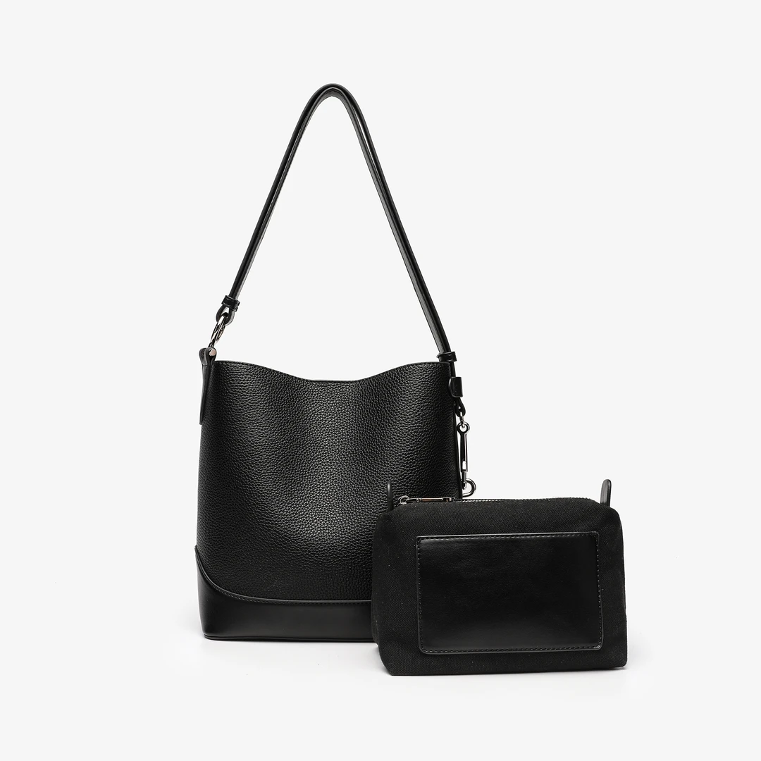 【露露专属】时尚简约子母水桶包CK25943A黑色CK25943K金棕