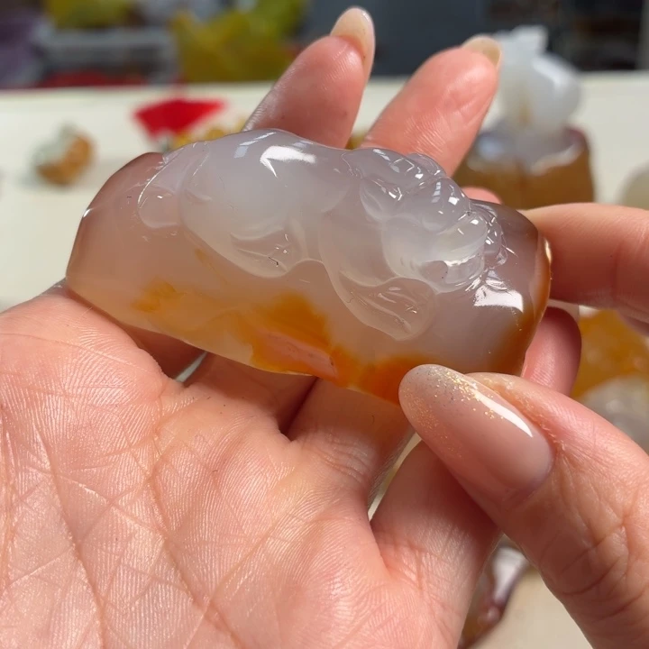 玛瑙/玉髓未镶嵌吊坠(不含链)