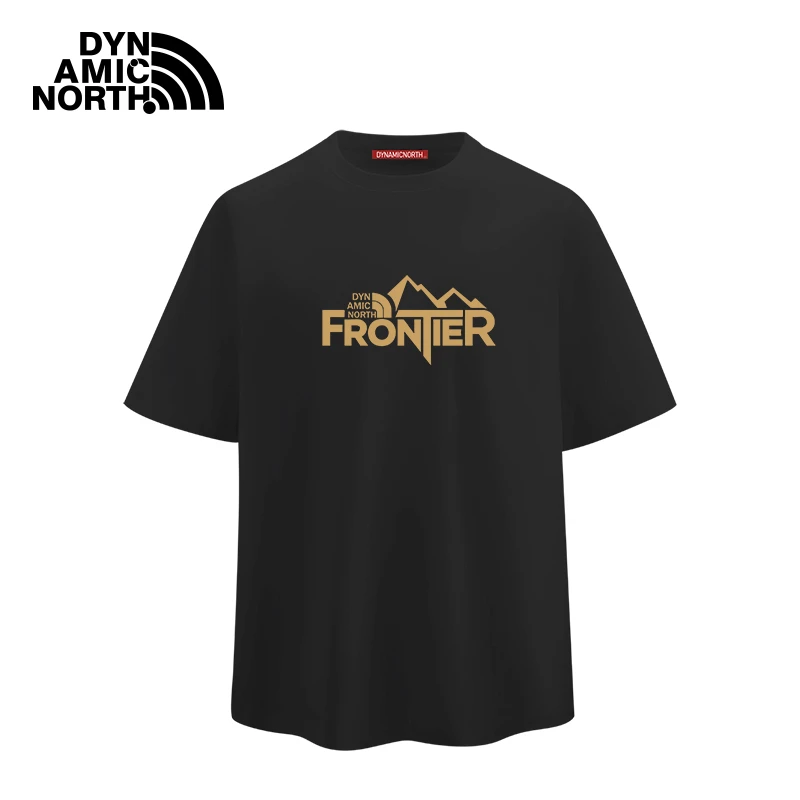 动感北面纯棉男士t恤短袖冰感夏季小白T男女同款轻奢夏日穿搭