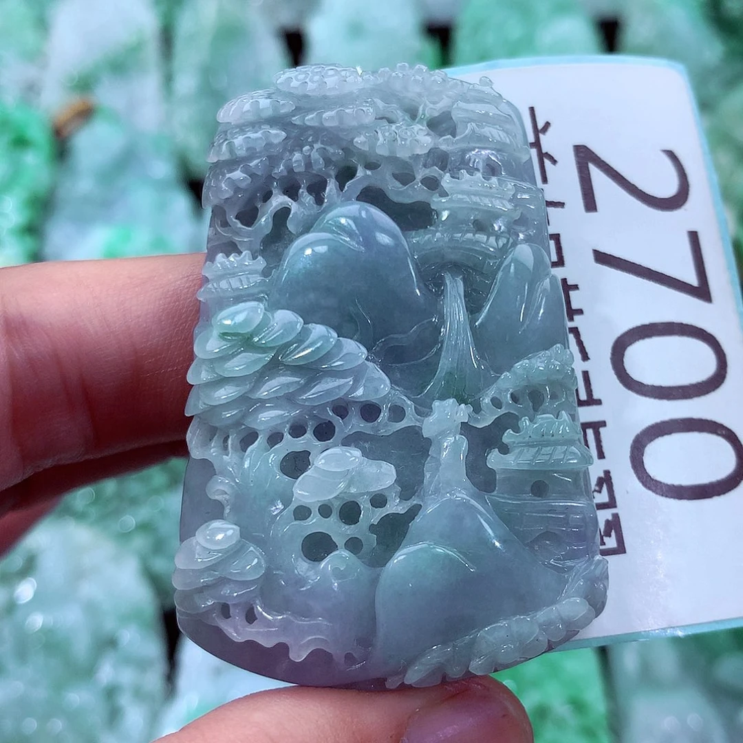 翡翠未镶嵌吊坠(不含链)