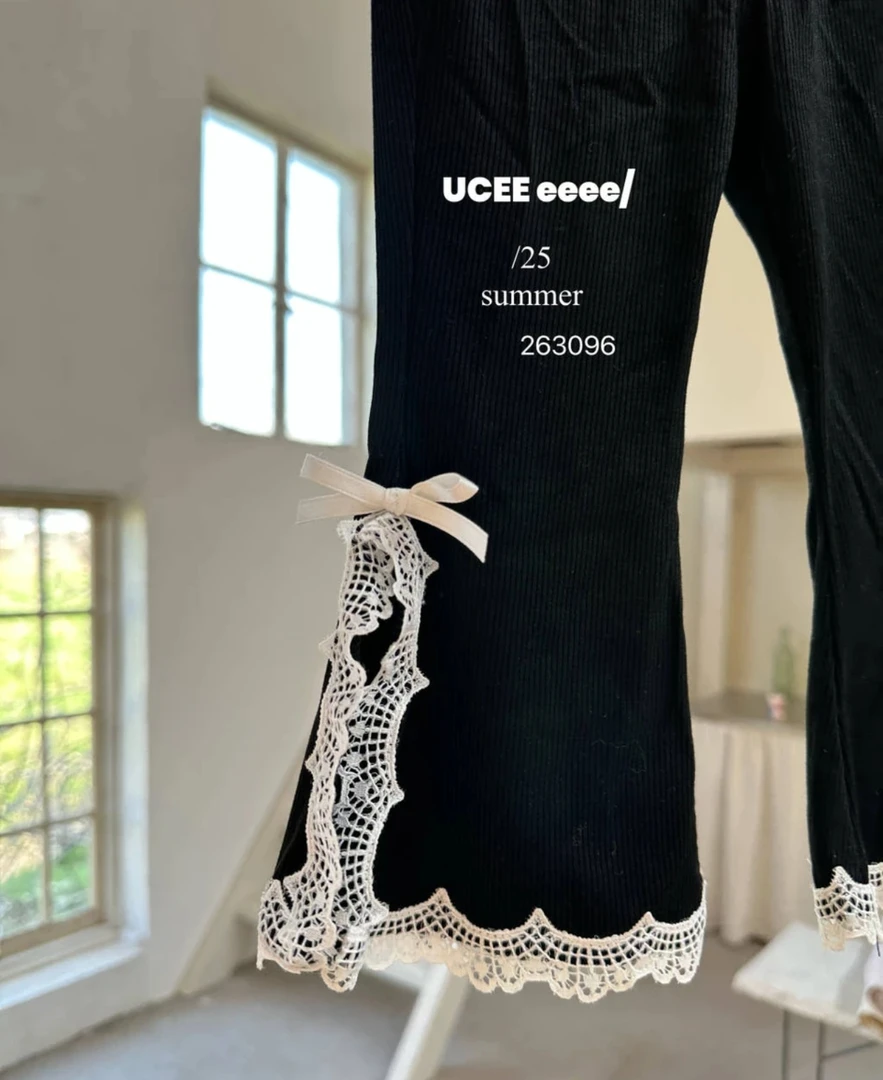 【BaoBao】釉兮·秋款女童韩版花边微喇裤265127