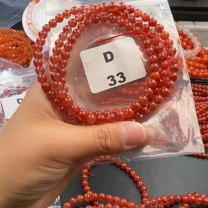 南红玛瑙未镶嵌多样性发货默认微瑕称重6mm