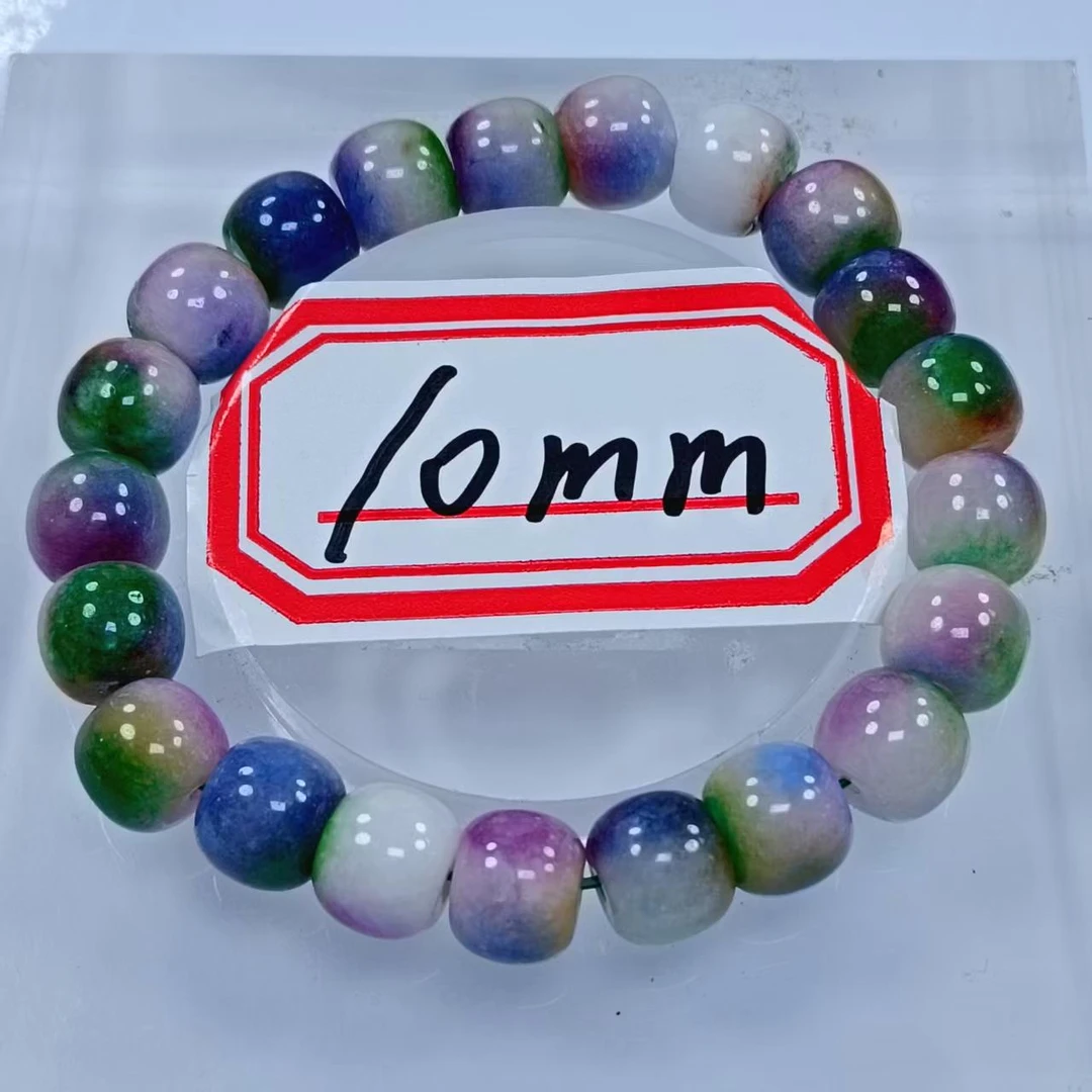 七彩花舒老型珠10mm手串发一条32I36