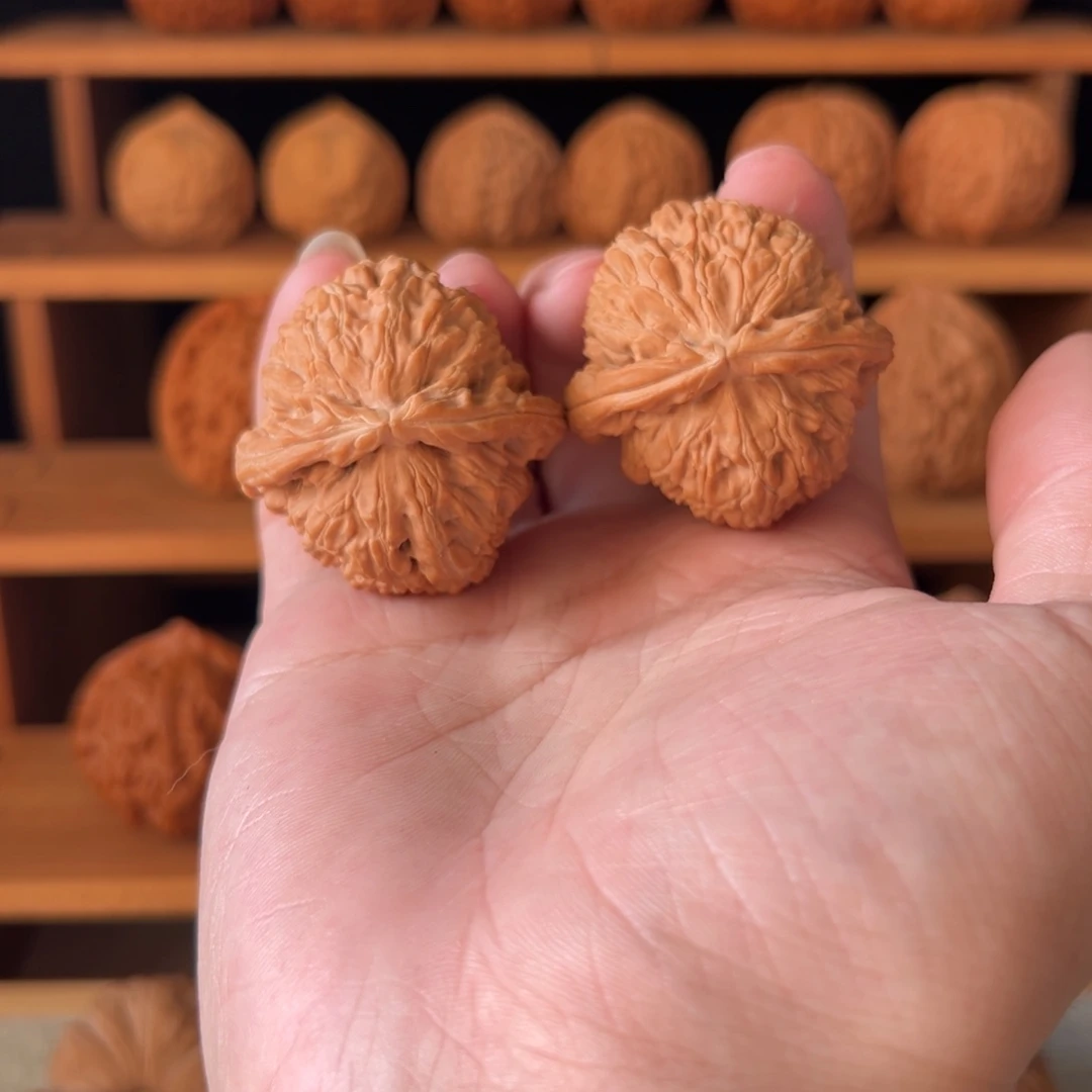 核桃把件40球白079