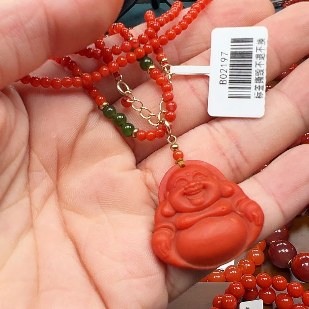 夜***羽南红玛瑙未镶嵌手链