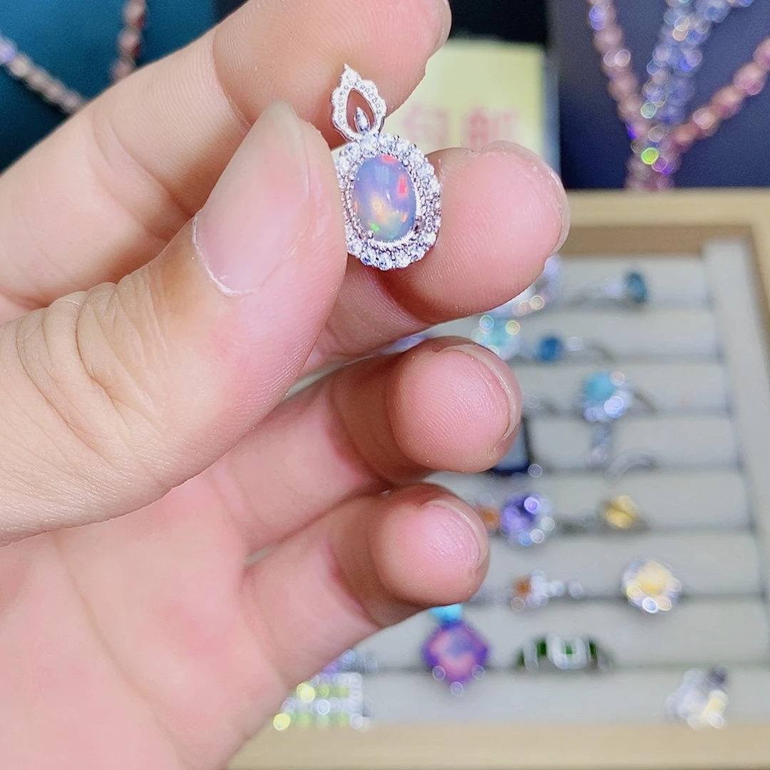 欧泊未镶嵌吊坠(不含链)