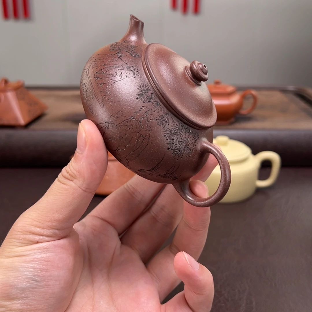 小***鱼紫砂茶壶宜兴紫砂壶的制作