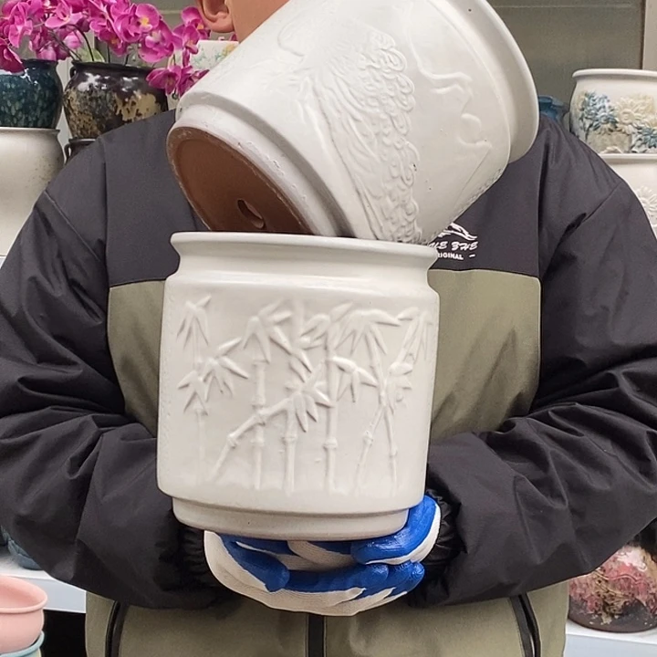 紫砂花盆口20高20福利