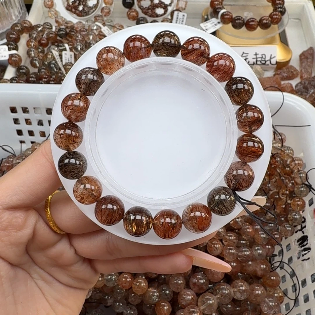 水晶手链未镶嵌黑金超七多样性发其一