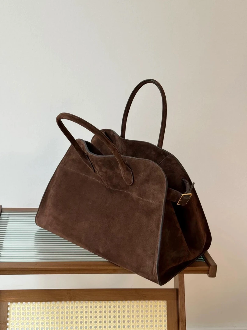 通勤手提包女士大容量复古托特包高级感百搭真皮女包