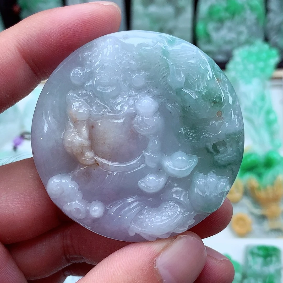 翡翠未镶嵌颈饰翡翠吊坠