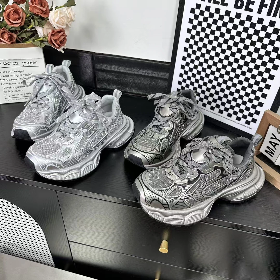 春季上新时尚百搭休闲满天星老爹鞋气质软底冷粘工艺123513//HOBO