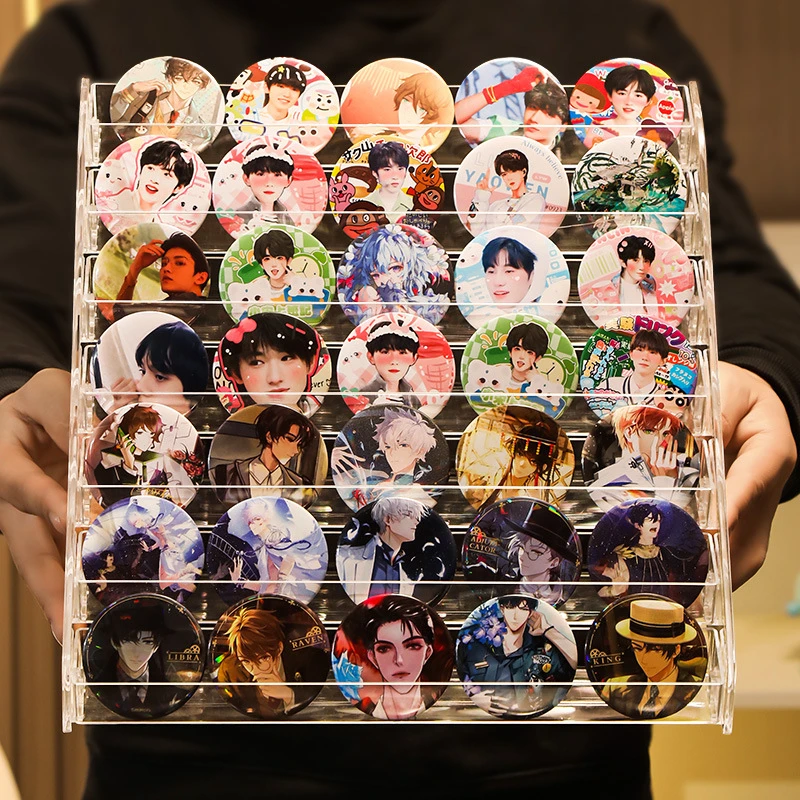 首饰展示架 球星卡展示架办公阶梯陈列架立牌亚克力置物架