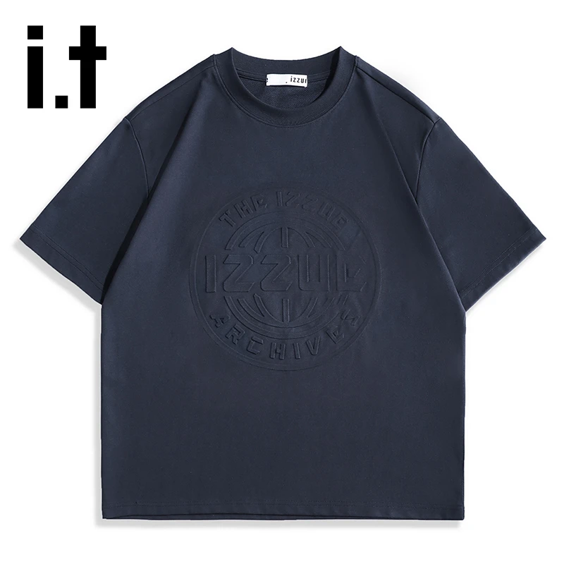 i.t izzue美式潮牌印花短袖T恤男女同款夏季宽松百搭圆领情侣上衣