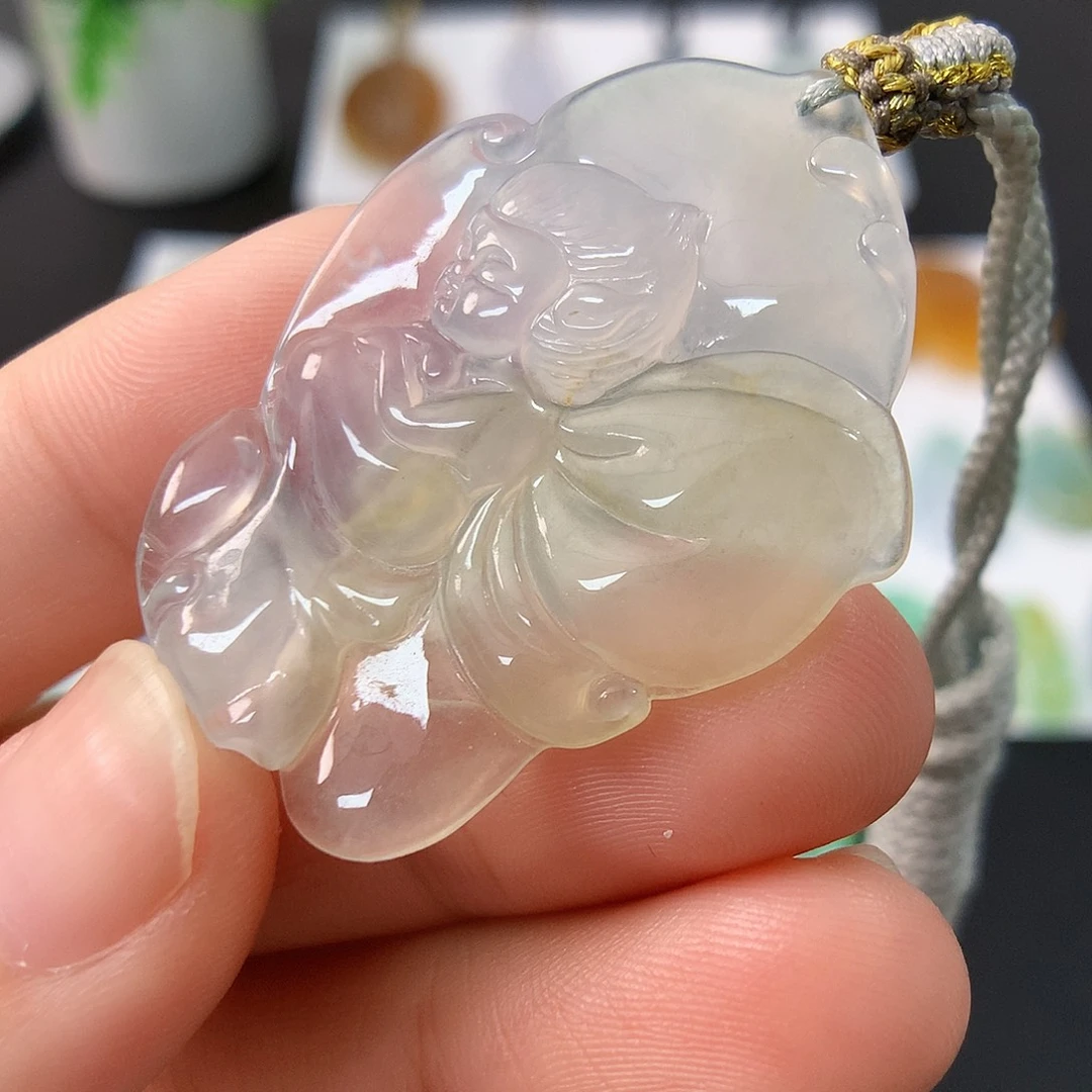 颈饰未镶嵌翡翠花仙子