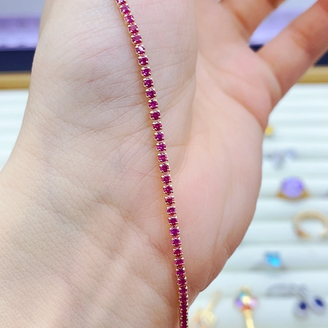 未镶嵌手链红宝石