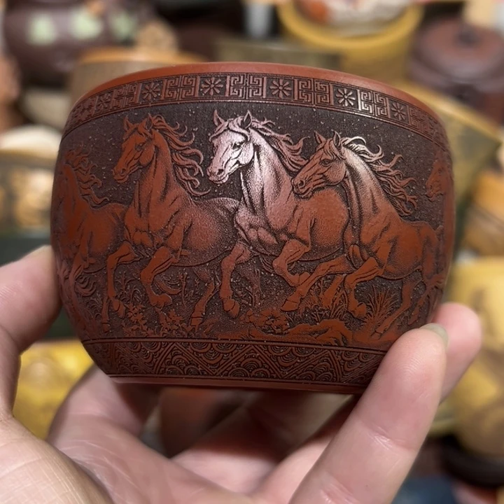 紫砂茶杯宜兴紫砂主人杯