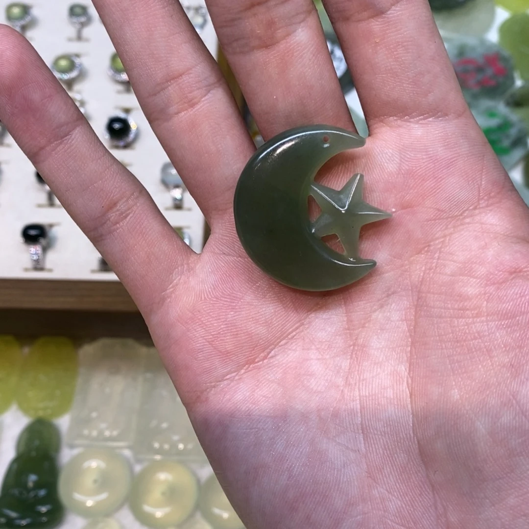 岫玉未镶嵌吊坠(不含链)