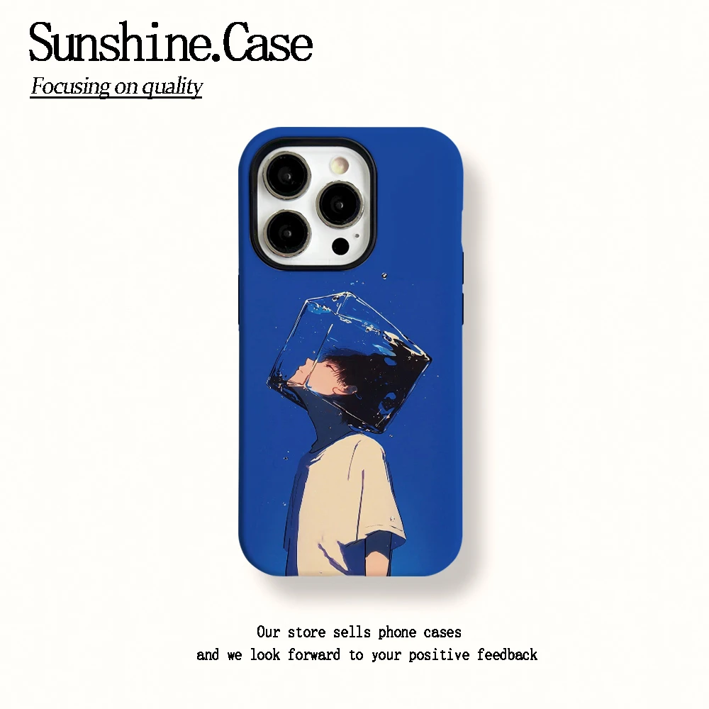 菲林二合一适用苹果华为vivo小米oppo手机壳冰块男孩16PRO