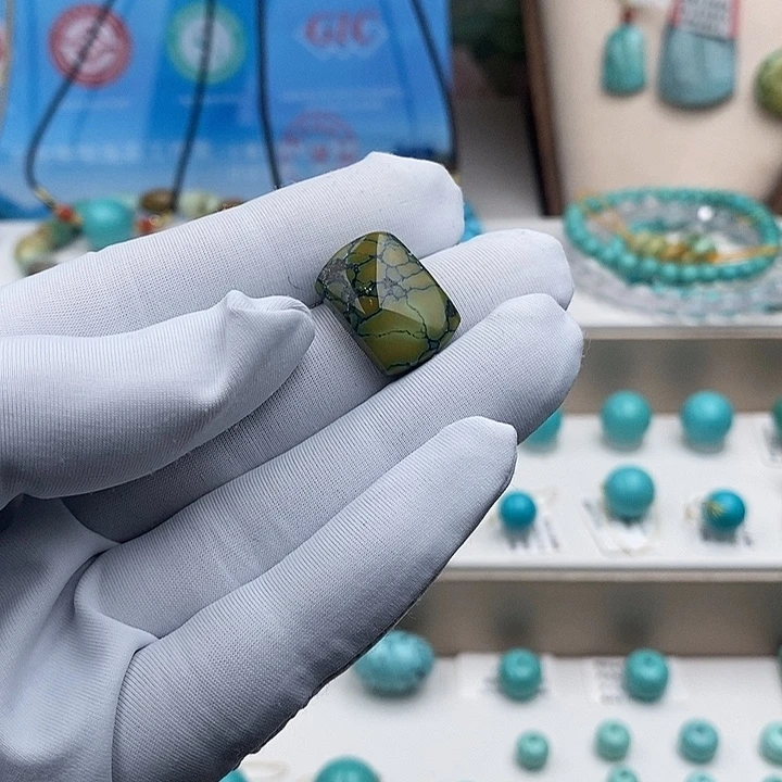 绿松石未镶嵌无事牌