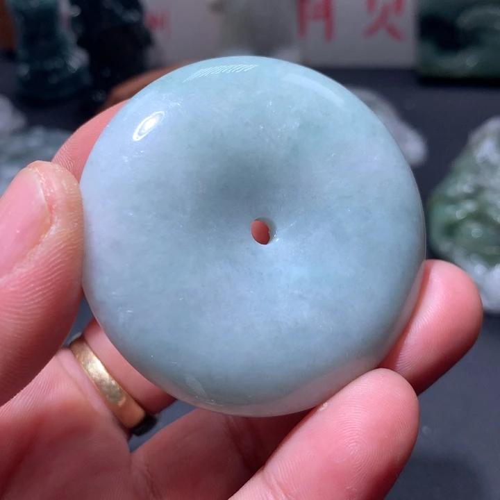 翡翠未镶嵌颈饰保真天然a货翡翠