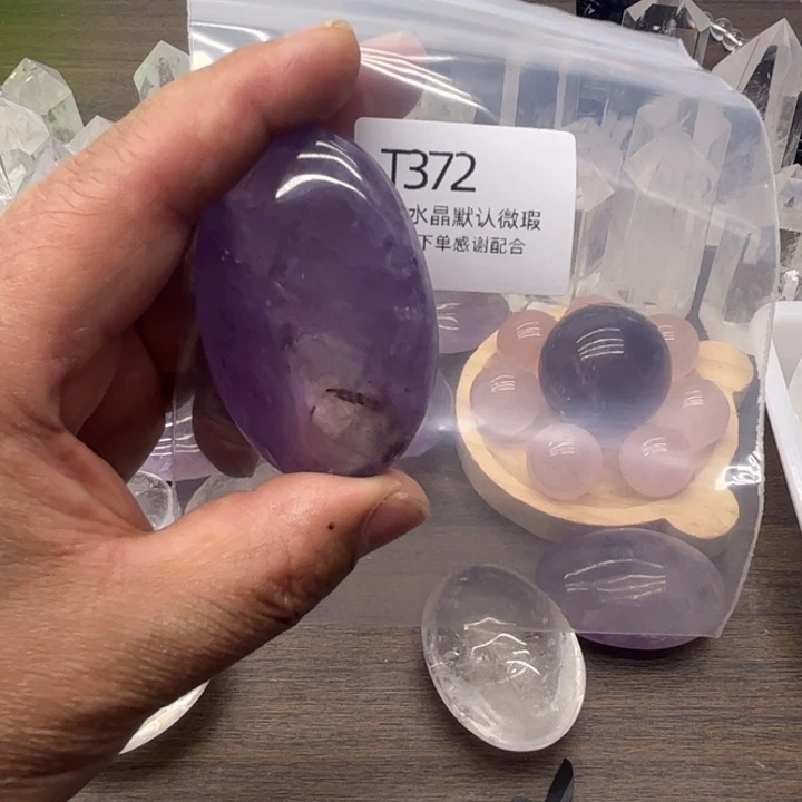 水晶天然水晶银S925镶嵌用****2