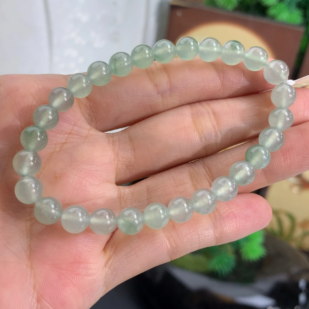 翡翠未镶嵌手串卡6.5冰种晴手串