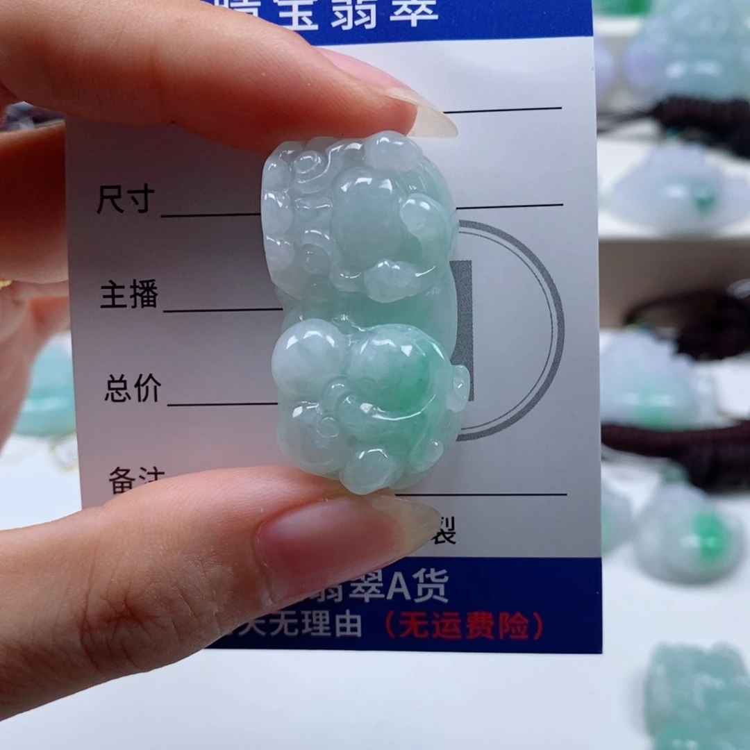 小***）翡翠未镶嵌颈饰天然翡翠