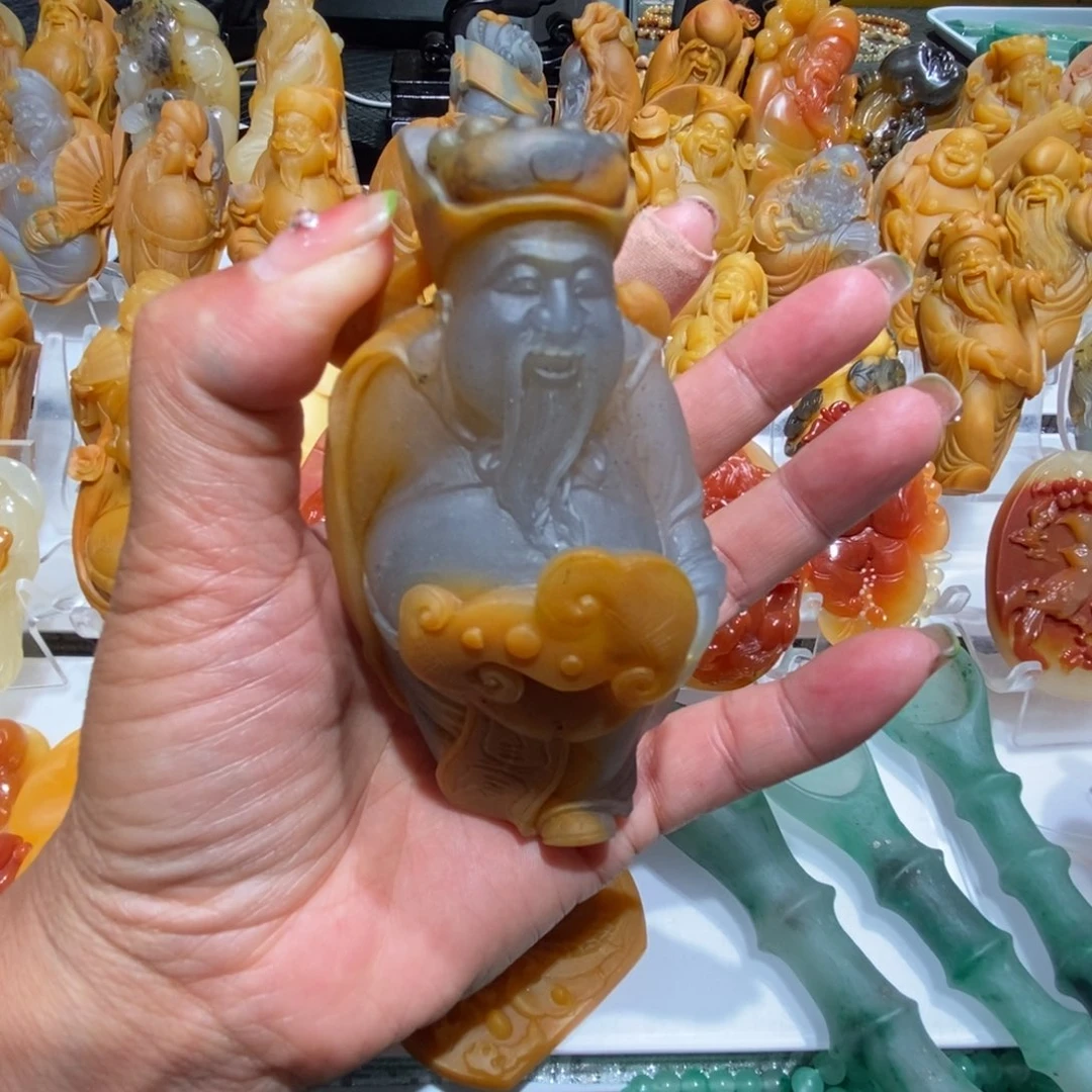 石英质玉（黄龙玉）合金车挂