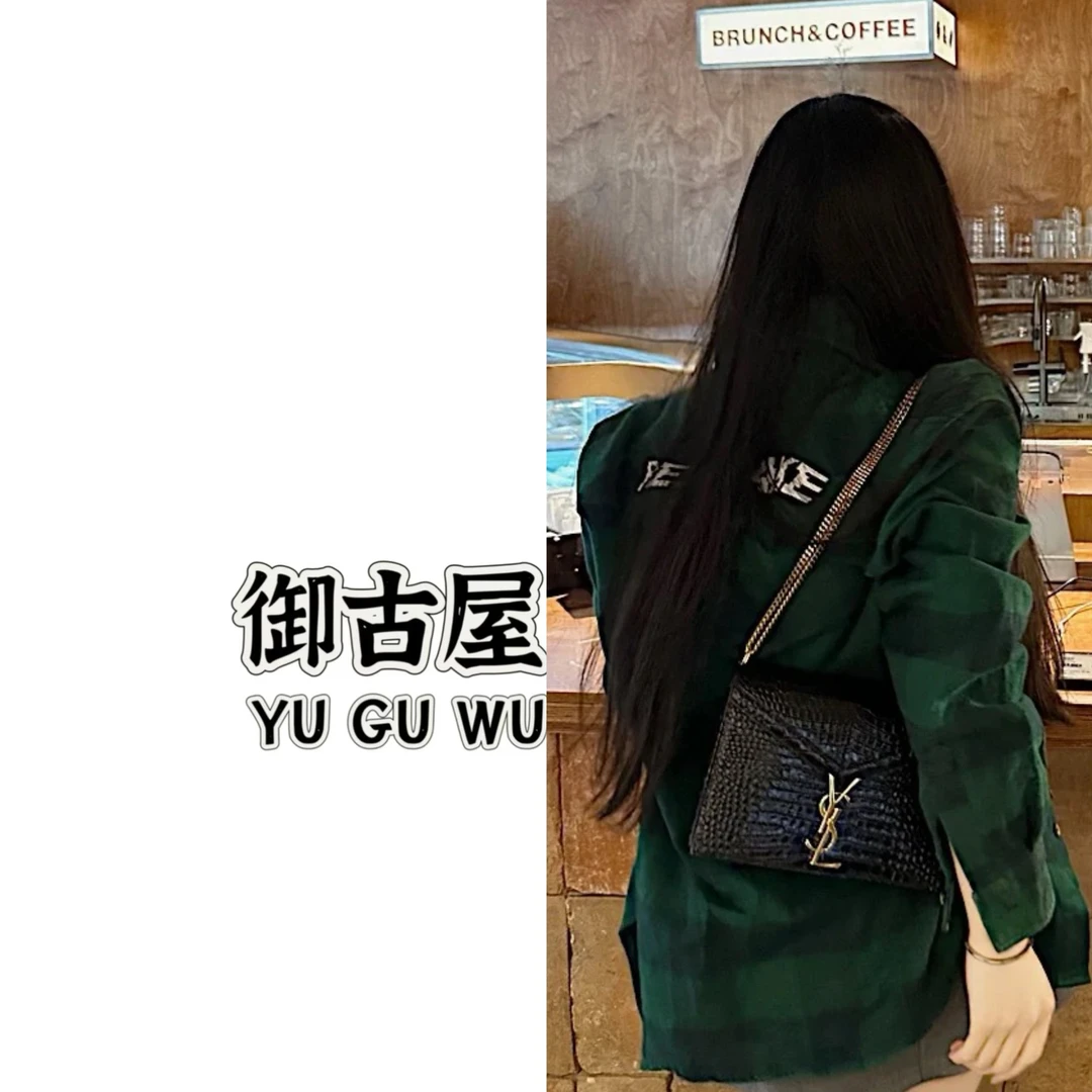 95新 YSL/圣罗兰 御古屋/94876/cassandra压鳄纹woc 20年