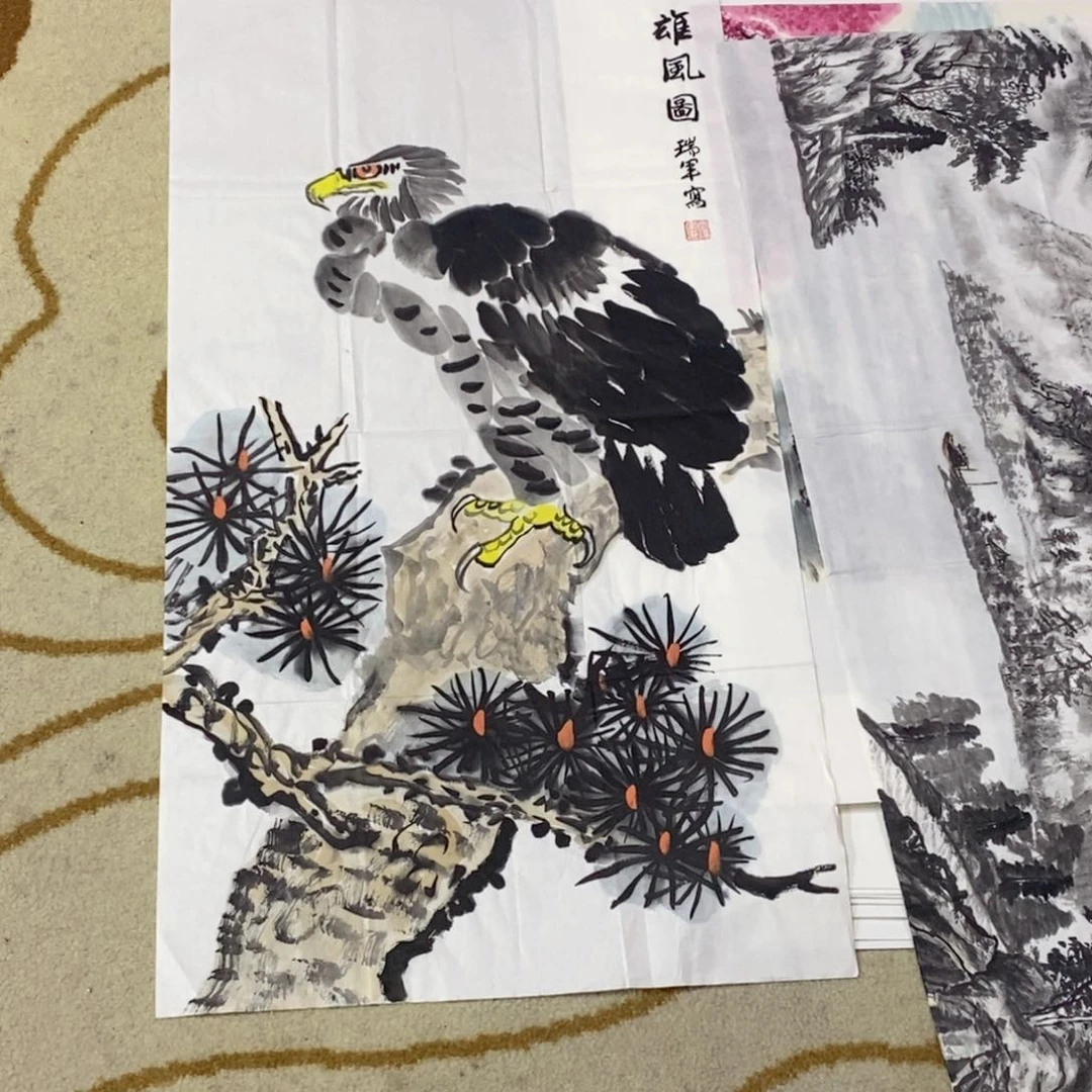 国画花鸟作品作品曈