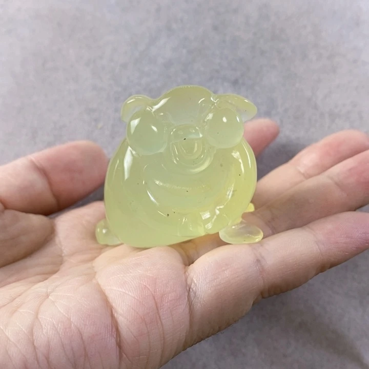 未镶嵌岫玉手把件