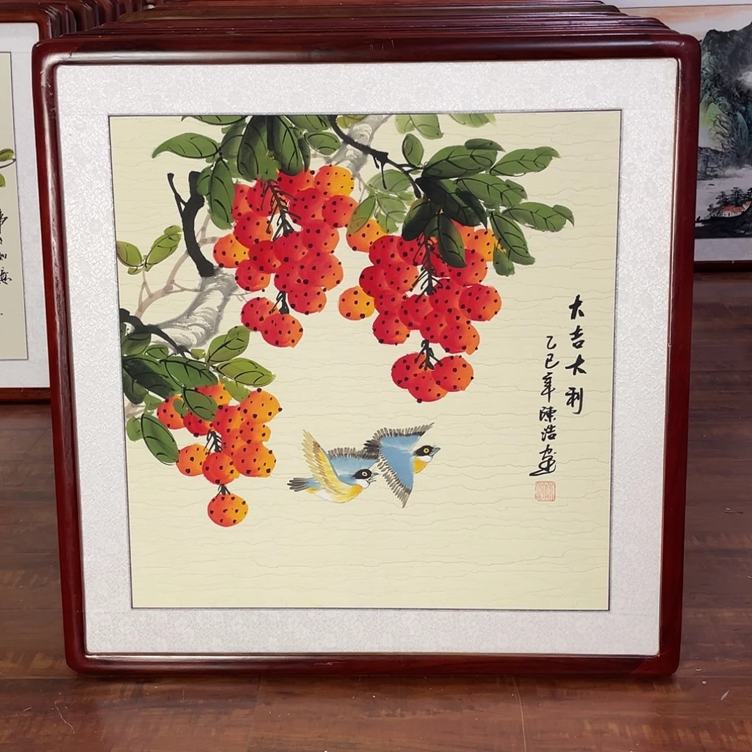 国画带框尺寸63*63厘米