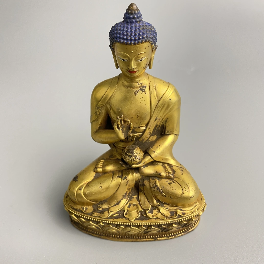 清晚期・铜鎏金弥勒佛像【古董拍卖】ZJ25ZJ0224313