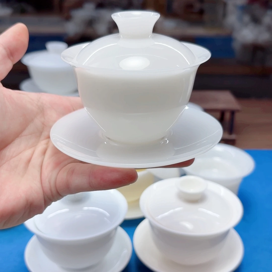 120毫升璞玉冰种玉瓷茶具工厂