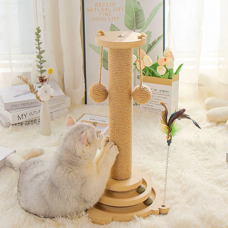 猫咪猫爬架猫抓柱抓板耐磨不掉加高立式新款一体爬架解闷猫咪玩具