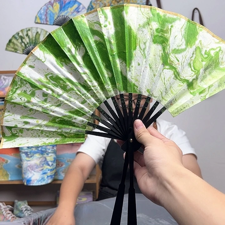 7寸折扇［翠竹配色］