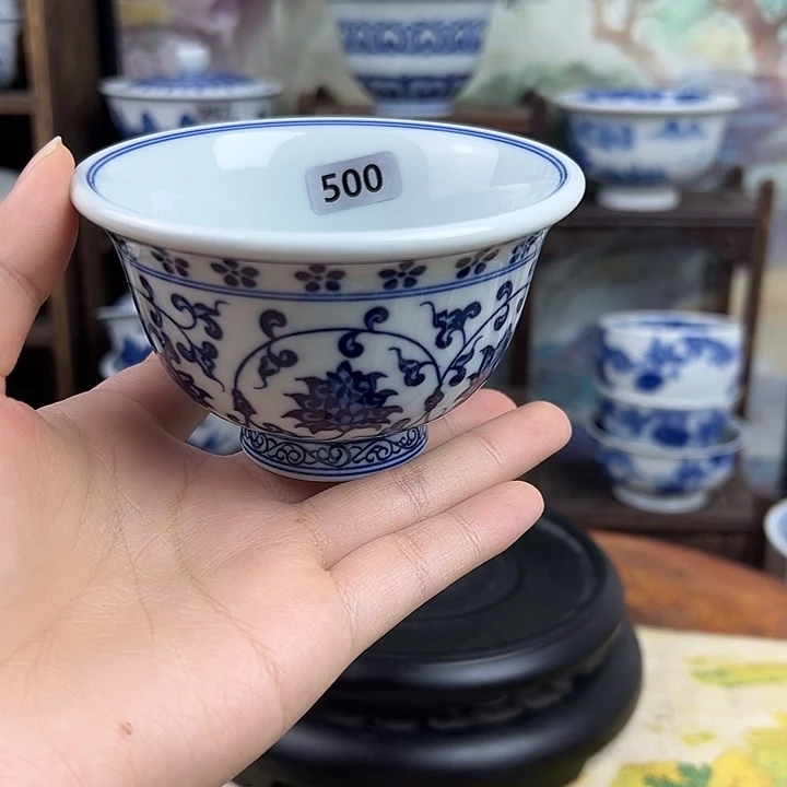 瓷其他缠枝莲压手500