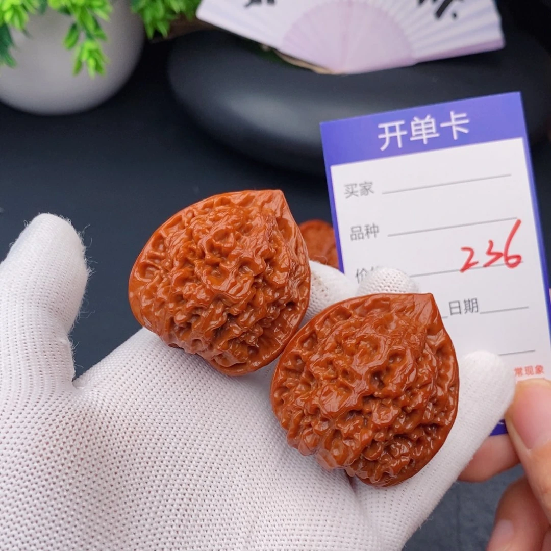 文玩核桃把件41官帽236