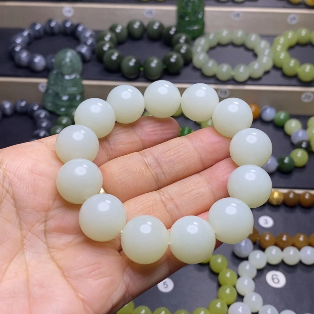 和田玉未镶嵌手链