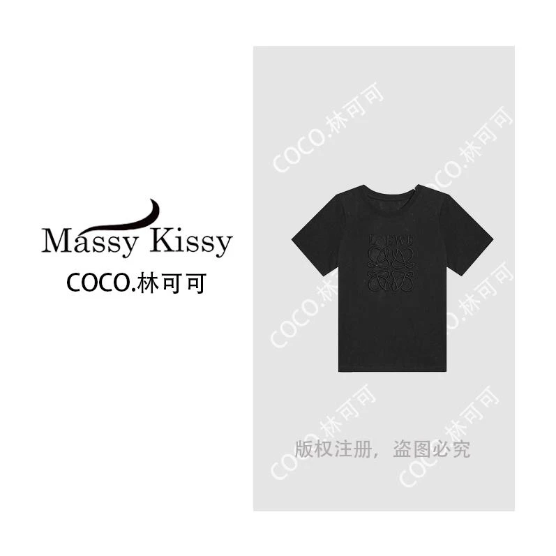 【COCO林可可】A79163新款洋气百搭短袖