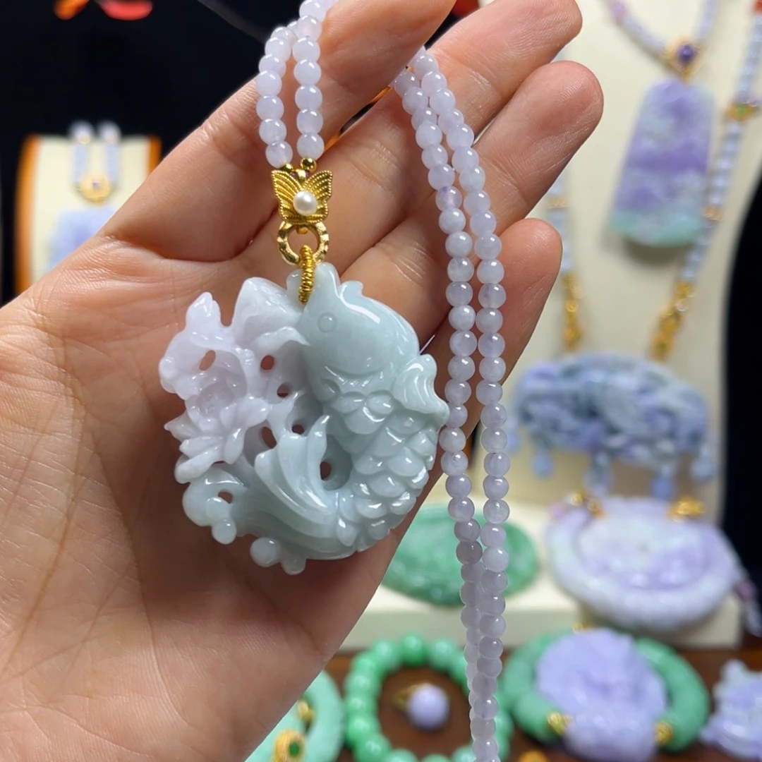 翡翠未镶嵌颈饰天然翡翠