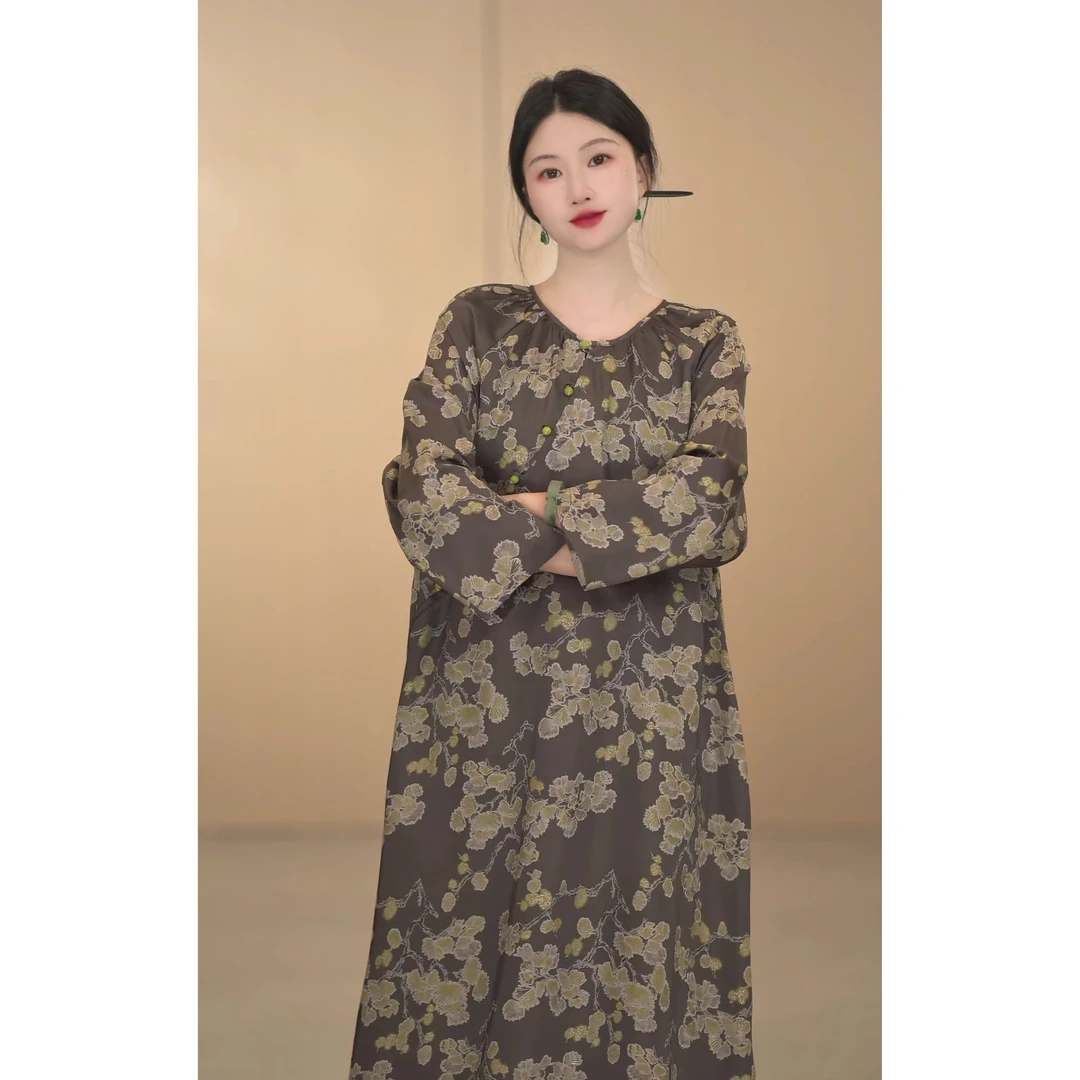 「风月」夏季春夏日常宋制唐制齐胸大袖对襟仙气汉元素长袖碎花