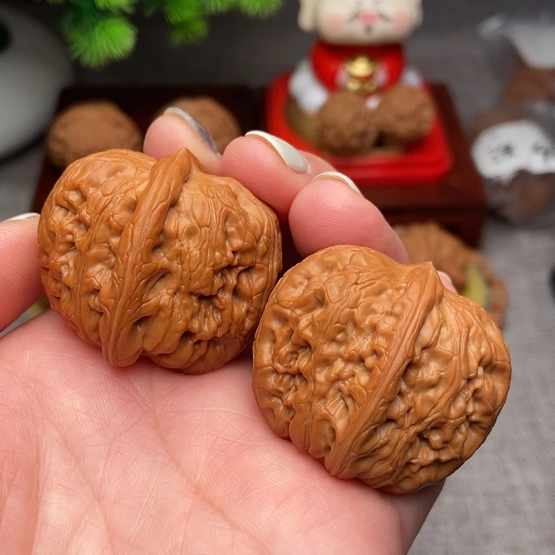 把件文玩核桃毕业元宝40全品无修