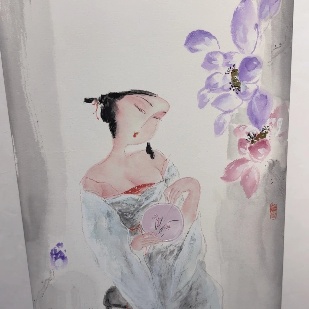 国画国画作品纯手绘山水花鸟