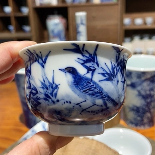 杯微瑕竹鸟杯杯杯