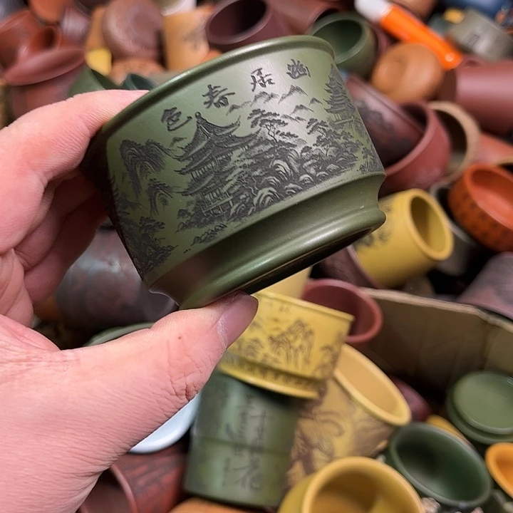 紫砂茶杯全手工紫砂主人杯