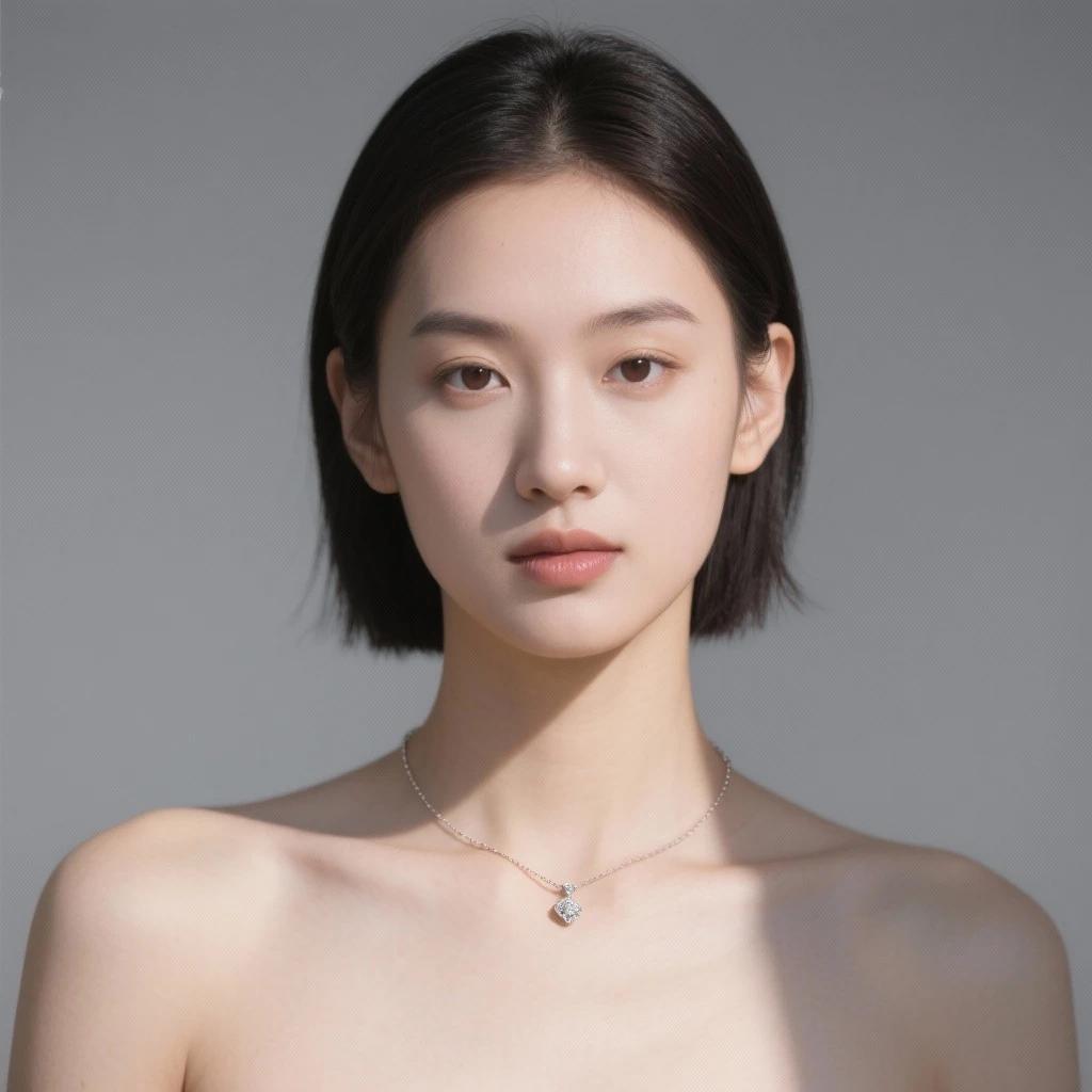 铜合金项链 【7858】粉色cc项链