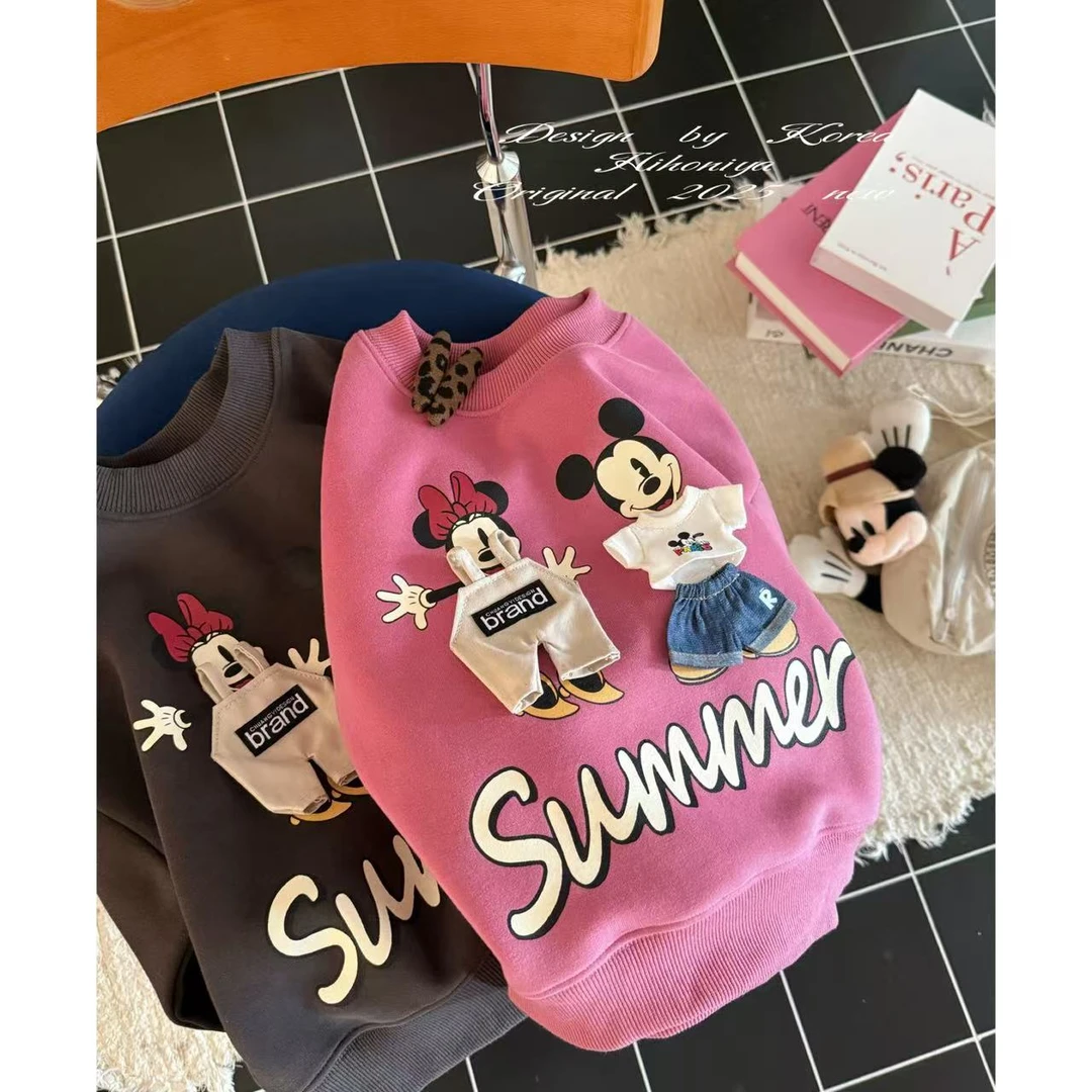 【米奇伙伴】三Hihoniya~2025秋季亲子米奇立体小衣服男女同款卫衣