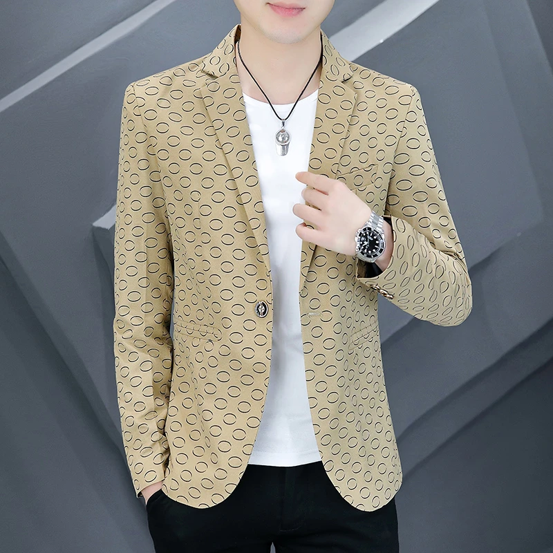 春秋潮牌西装外套男士韩版痞帅上衣新款高端西装时尚休闲西服男款